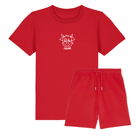 Organic T-Shirt & Shorts Set - Cosy Cow