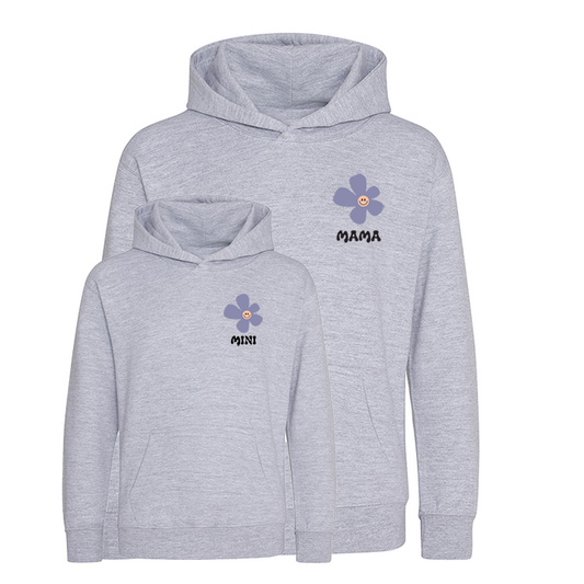 Mama & Mini Hoodie (Set of 2) - Happy Flower