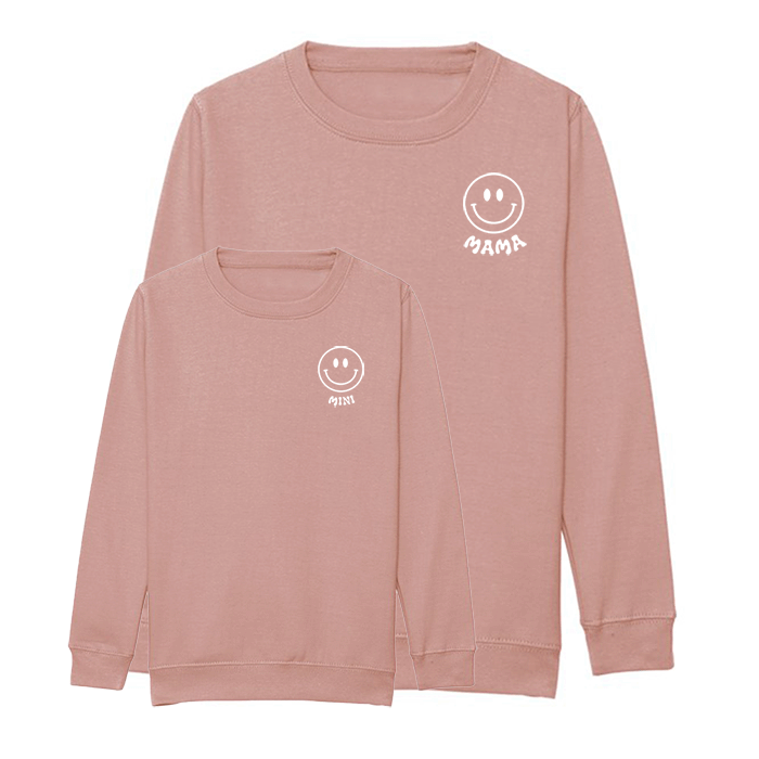 Mama & Mini Sweatshirt (Set of 2) - Smiley