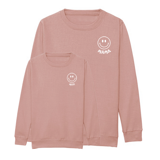 Mama & Mini Sweatshirt (Set of 2) - Smiley