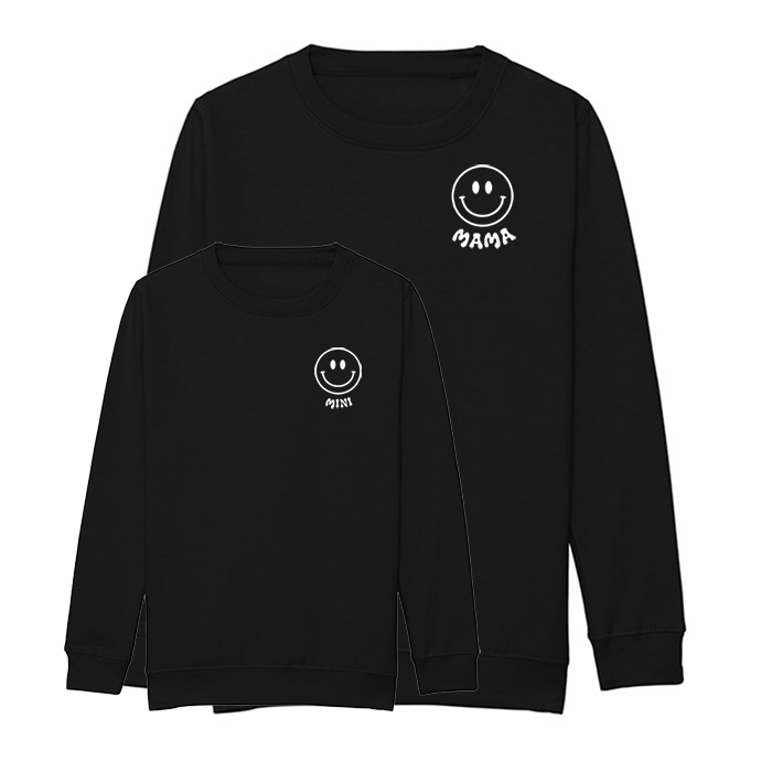 Mama & Mini Sweatshirt (Set of 2) - Smiley