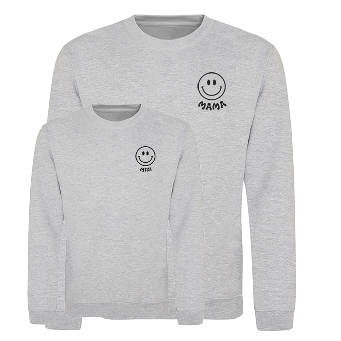 Mama & Mini Sweatshirt (Set of 2) - Smiley