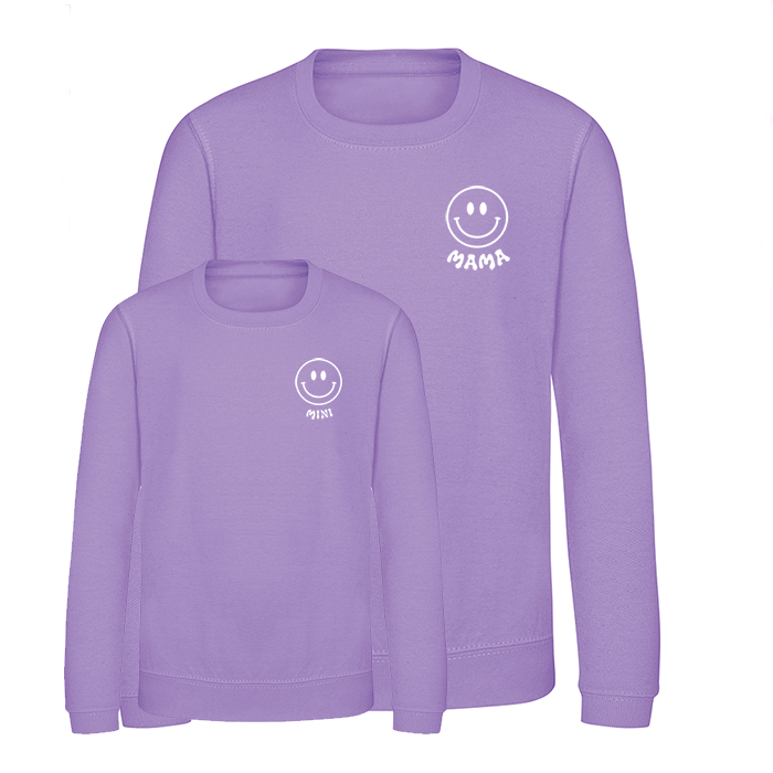 Mama & Mini Sweatshirt (Set of 2) - Smiley