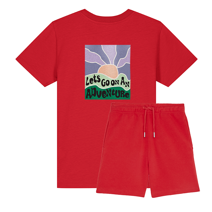 Organic T-Shirt & Shorts Set - Adventurer