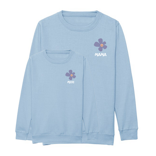 Mama & Mini Sweatshirt (Set of 2) - Happy Flower