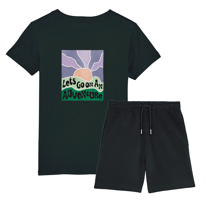 Organic T-Shirt & Shorts Set - Adventurer