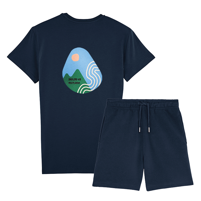 Organic T-Shirt & Shorts Set - Explorer