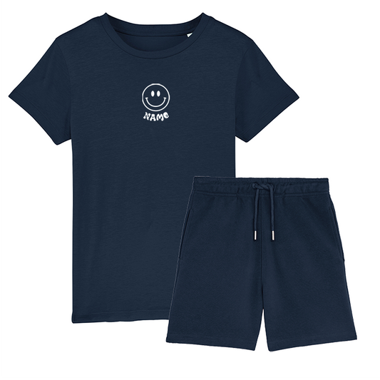 Organic T-Shirt & Shorts Set - Smiley